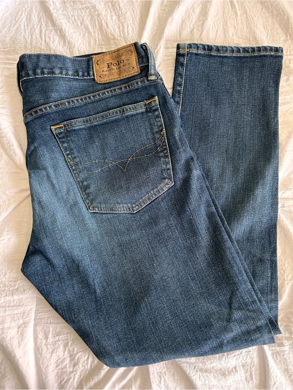 Polo Ralph Lauren The Sullivan Slim Denim Jeans Mens 34 x 30 Blue